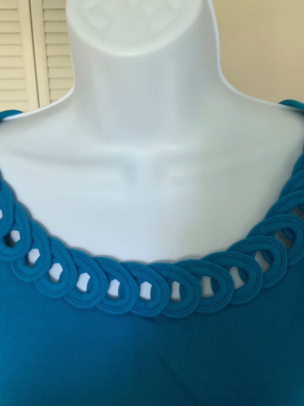 Cotton women’s top, size small, colour blue